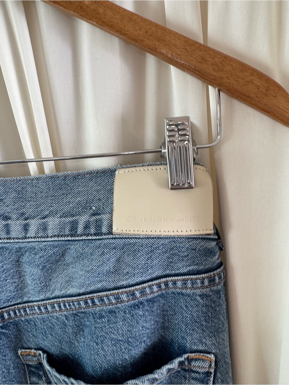 Citizens Of Humanity Beverly Trouser Wide-Leg Jeans in Medium Blue Wash Size 30 - Picture 7 of 9